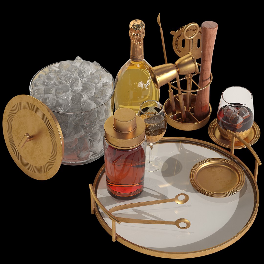 3D Model Bar Set - TurboSquid 1416344