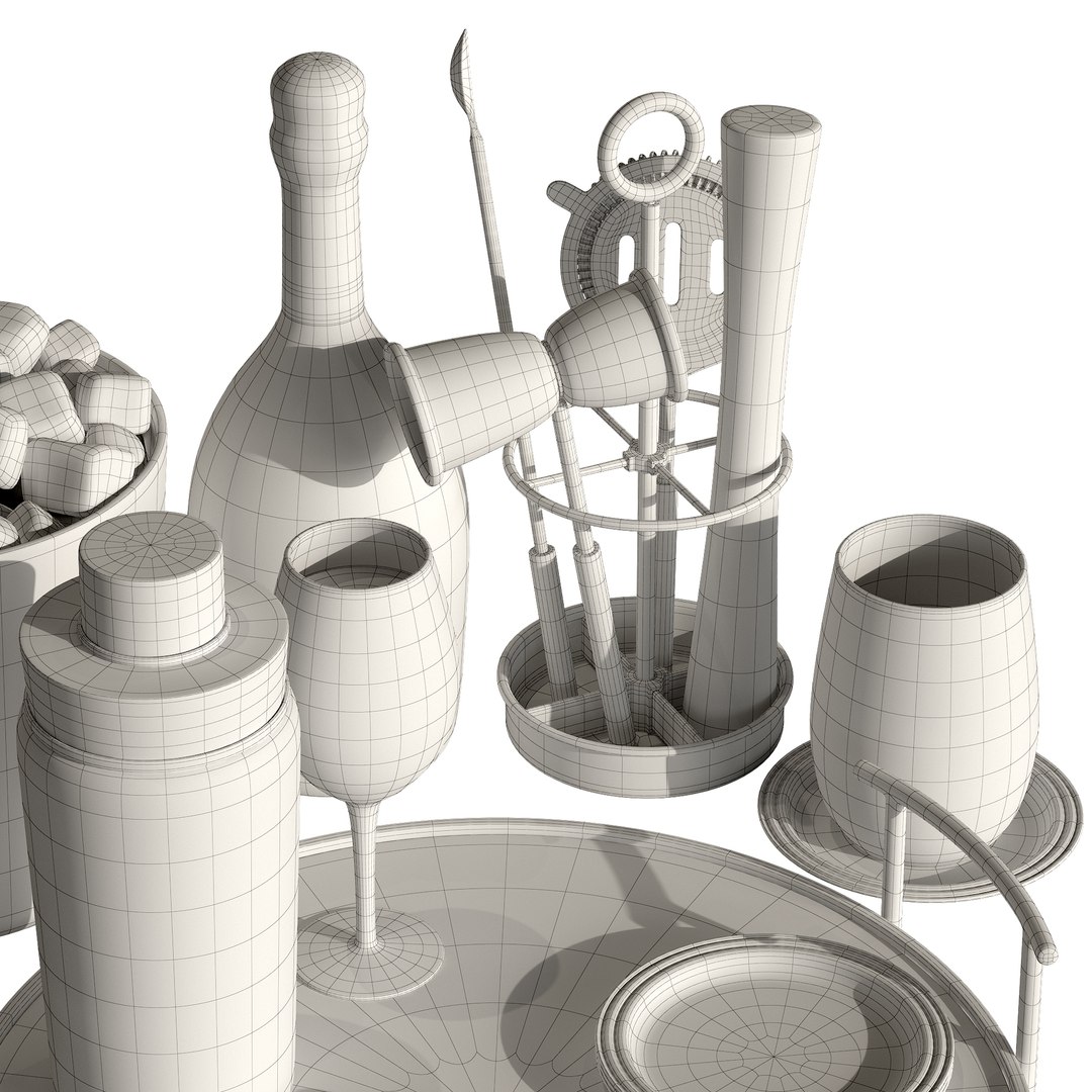 3D Model Bar Set - TurboSquid 1416344