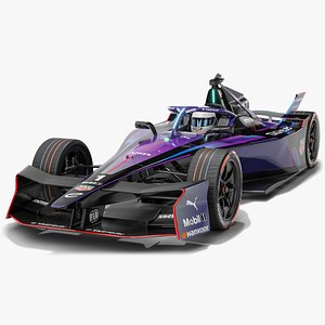 TAG Heuer Formula E Team 2025 Gen3 Evo Race Car 3D model
