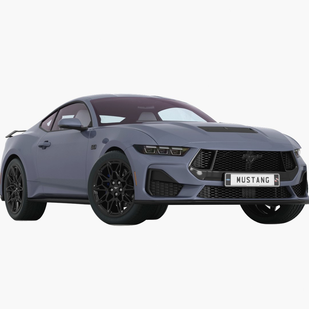 Ford Mustang GT 2024 Low interior model TurboSquid 2037171