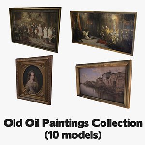 old oil paintings 3d max