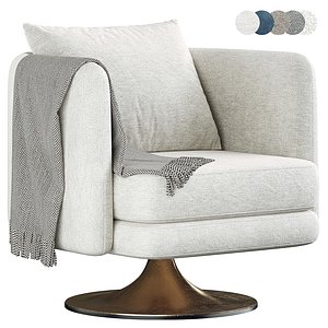 Aubum Armchair by WestElm 3D model