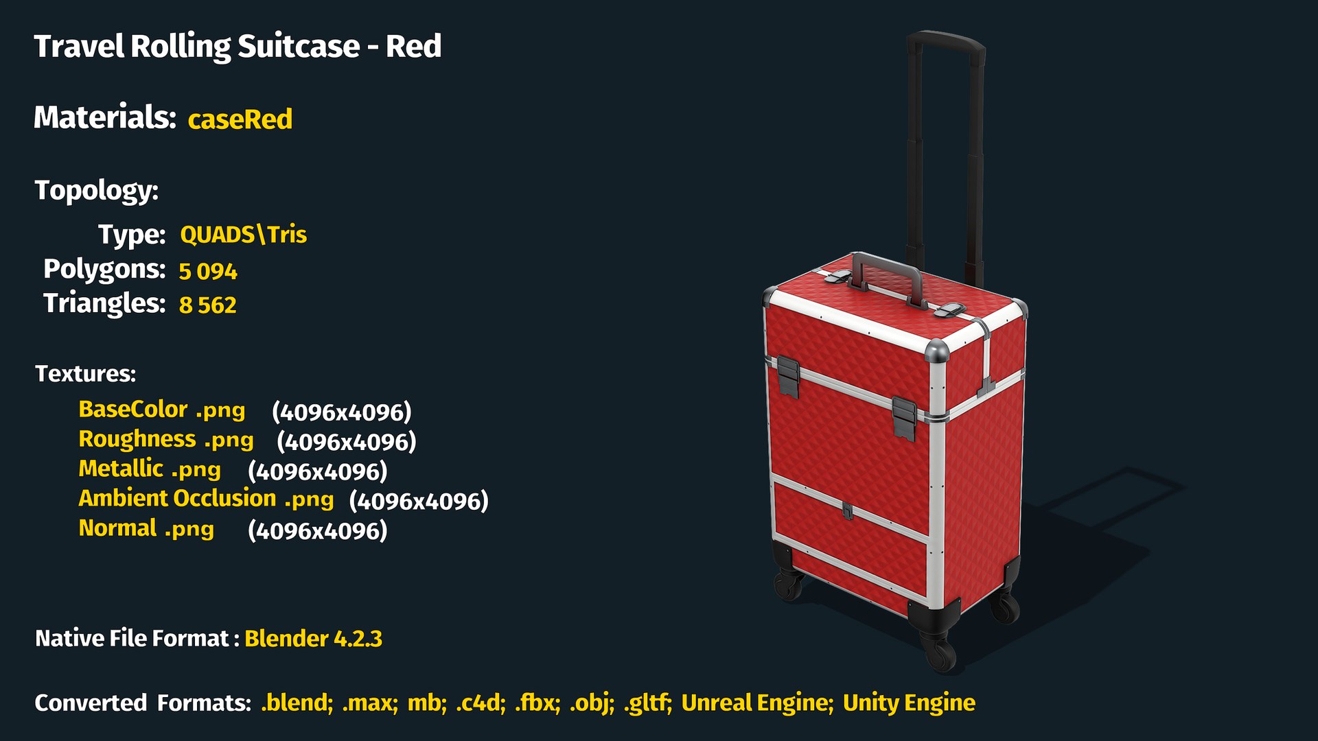 3D Travel Rolling Suitcase - Red https://p.turbosquid.com/ts-thumb/Ta/wC46jW/fo/info/jpg/1734873143/1920x1080/fit_q87/688c4e34f352bfc48ca8806117ed0741a6509689/info.jpg