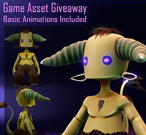 ready rig character 3D model