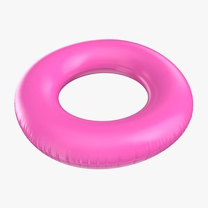 Pink Inflatable Ring 3D model