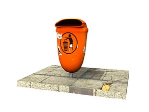 garbage streets prop 3d max