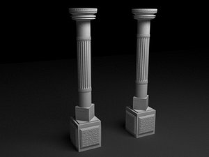 3d antique column n3