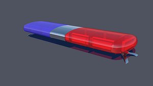 3D model universal police light bar
