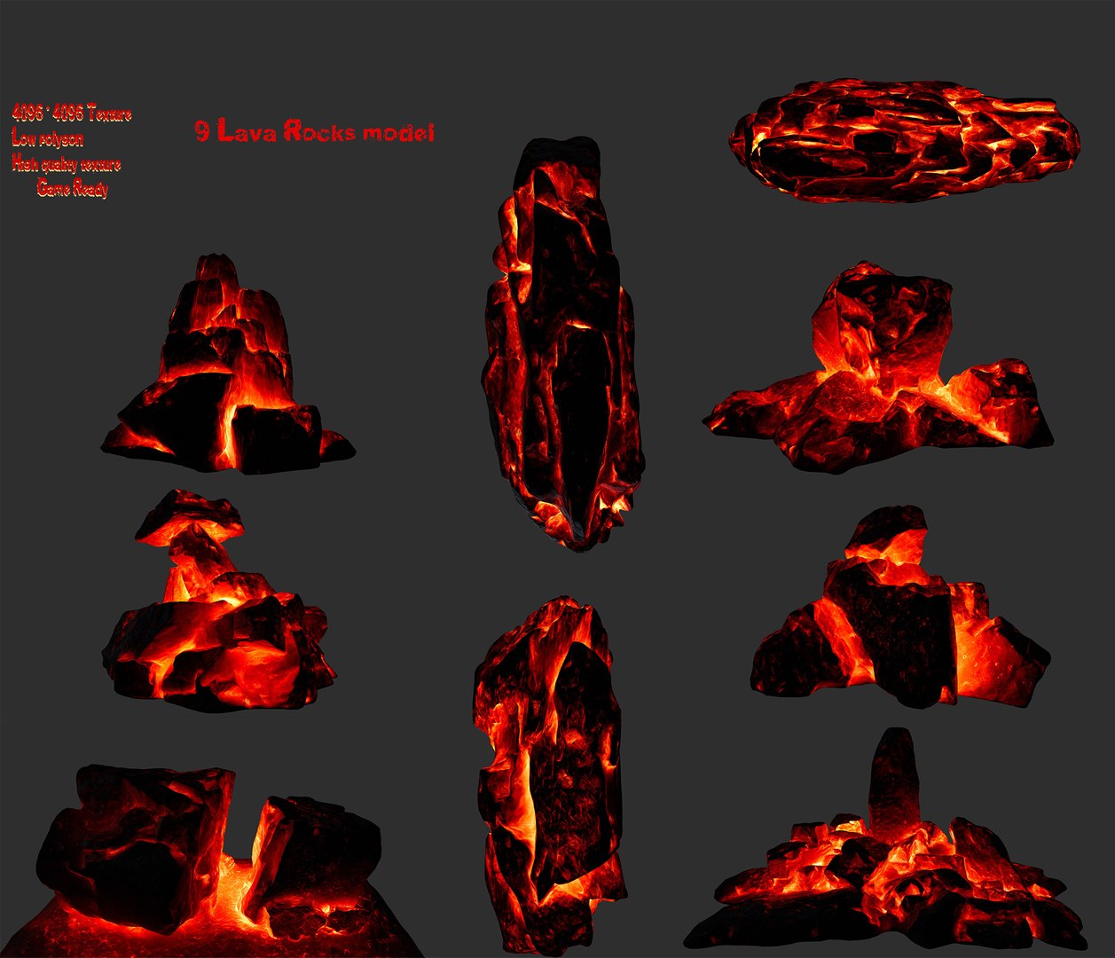 Lava Rock 3D Model - TurboSquid 1263032