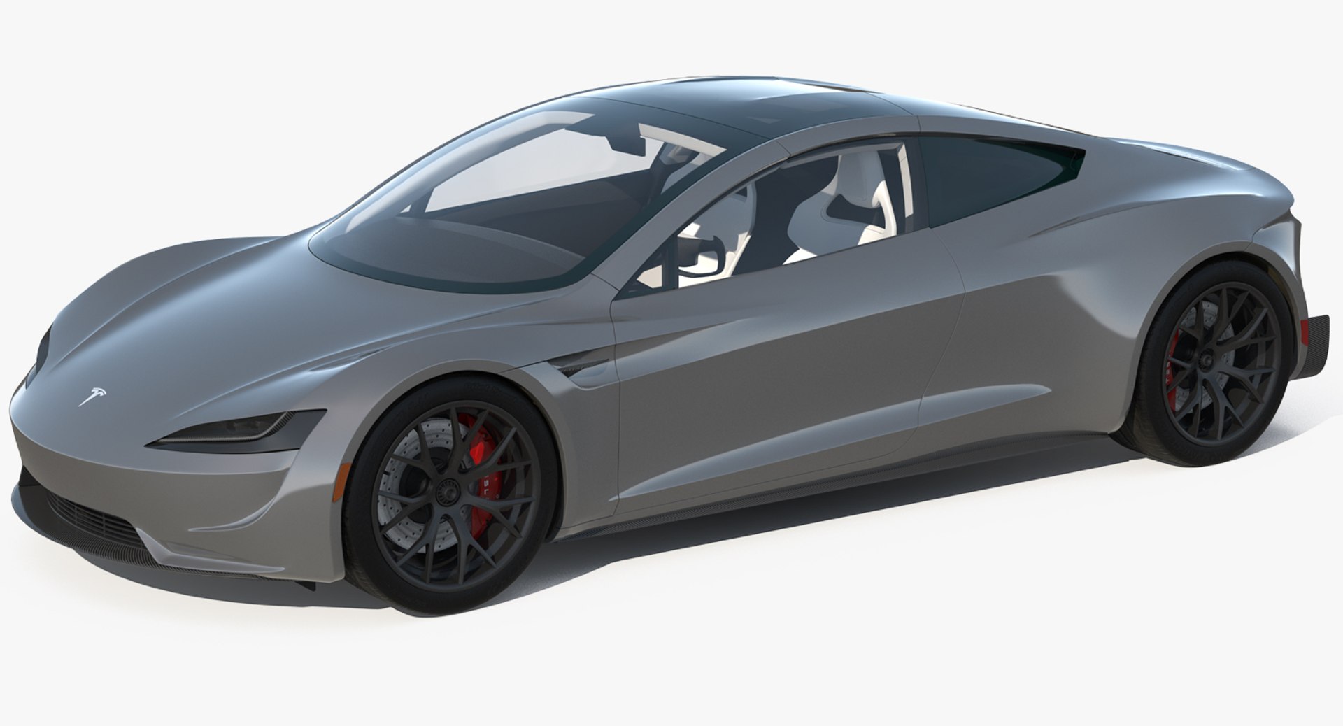 Tesla Roadster Simple Interior 3D Model 3D model preview