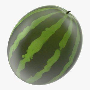 3D cartoon watermelon water
