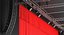 theater stage closed curtain 3D model