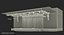 theater stage closed curtain 3D model