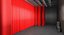 theater stage closed curtain 3D model