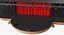 theater stage closed curtain 3D model