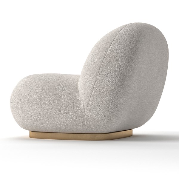 Gubi Pacha lounge chair 3D model TurboSquid 1720828