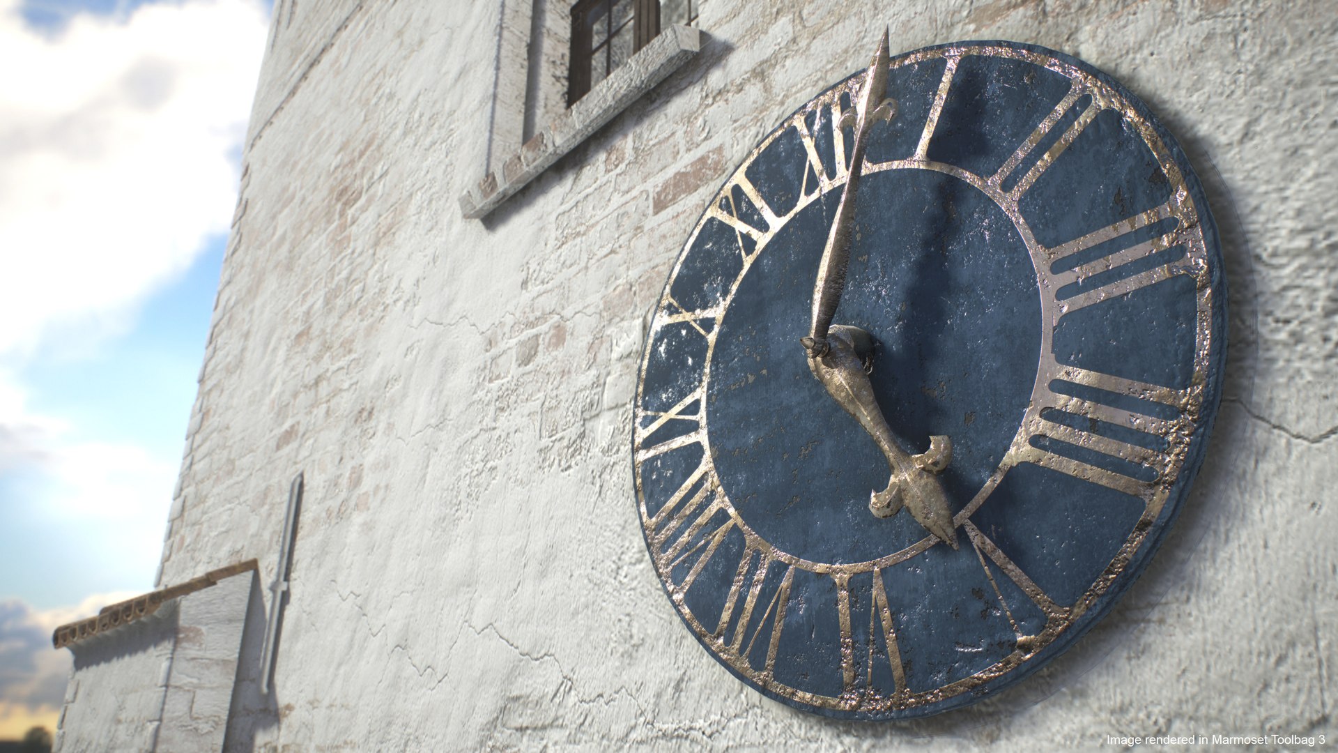 3D model Antique Tower Clock Royal Blue - PBR https://p.turbosquid.com/ts-thumb/Tb/NXnyaB/Cl/zskandinavian_church_marmoset_06_1/jpg/1644763588/1920x1080/fit_q87/dc8f64238dc3fe19f0edfe9cf23823f88194350a/zskandinavian_church_marmoset_06_1.jpg