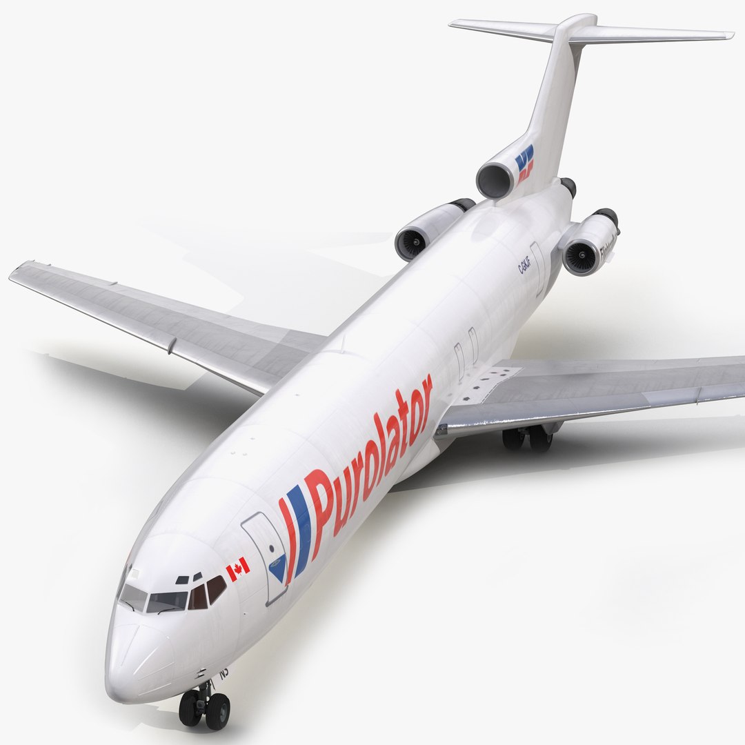 Boeing 727-200F Kelowna 3D model preview