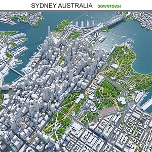 Sydney Downtown Australia 3D model