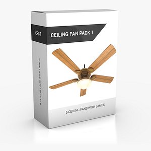 3d ceiling fan pack 1 model
