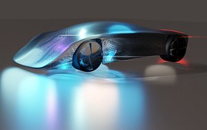 CONCEPT FUTURISTIC SUPERCAR TRITON ANDROMEDA 3D model