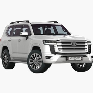 3D Toyota Land Cruiser 300 2022 With Interior model