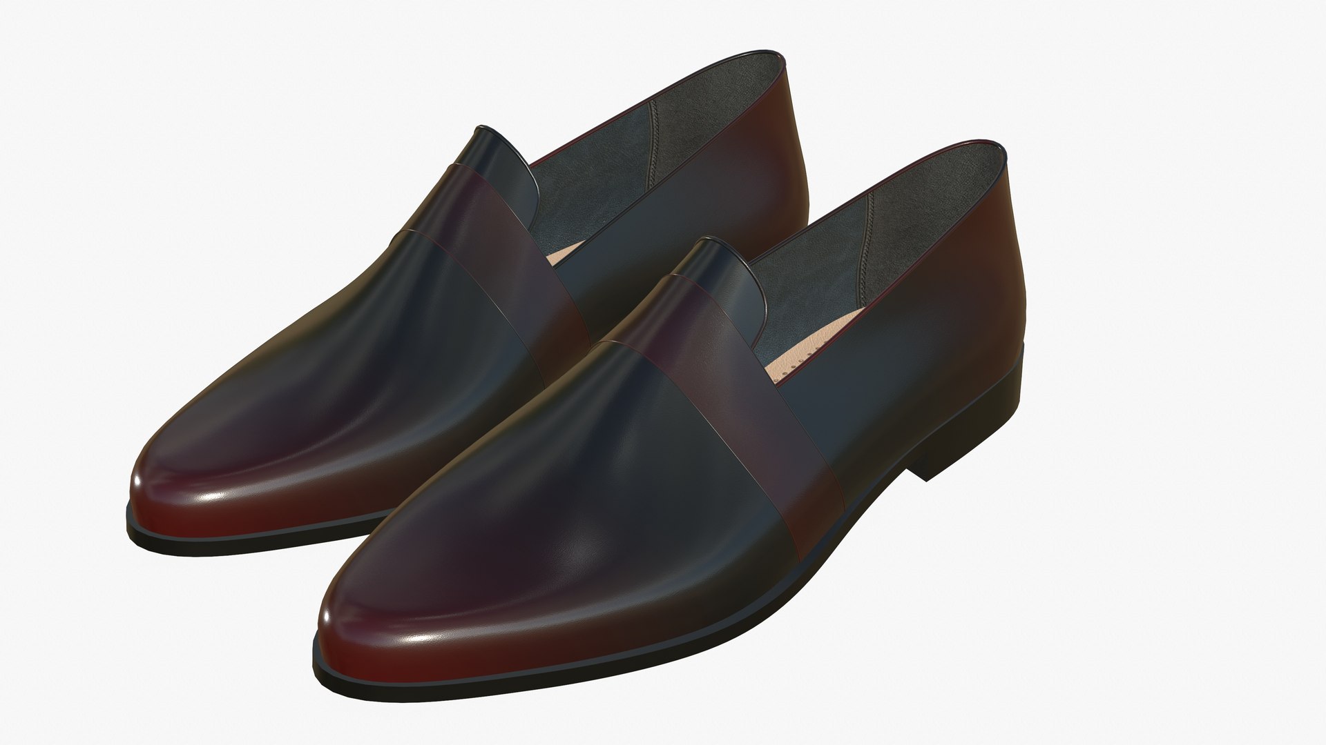 3D model Realistic Leather Shoes Fashion - TurboSquid 1945789