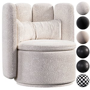 3D DS 800 Leather easy chair model