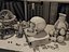 Antique Study Desk Props Collection Pack