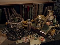 Antique Study Desk Props Collection Pack