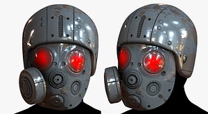 3D Gas mask respirator scifi futuristic 3D model