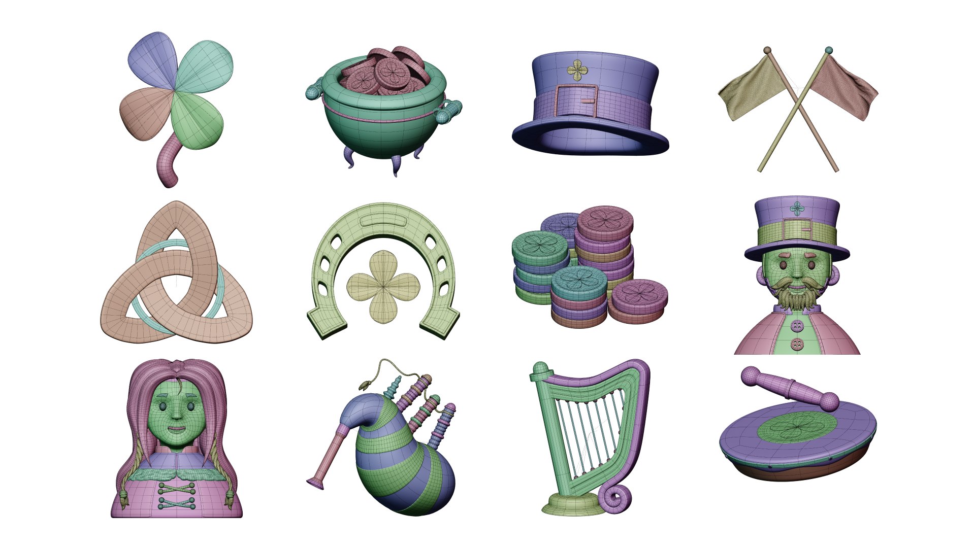 3D St Patricks Day 3D Collection https://p.turbosquid.com/ts-thumb/Tb/k3Aw6N/7G/shot6/jpg/1742228801/1920x1080/fit_q87/821d0335e3a906d3637678fa6c7bf5d5faee88ab/shot6.jpg