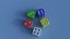Five Gambling Dices