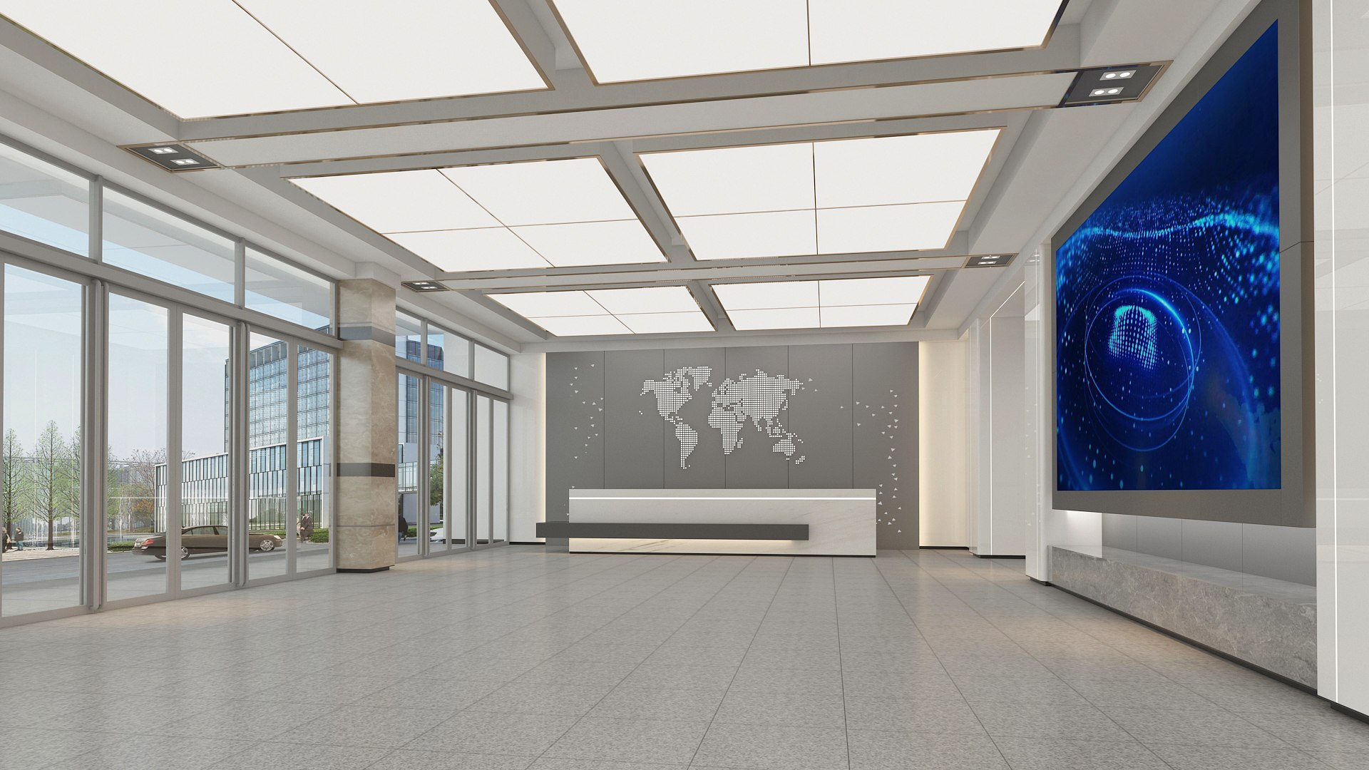 Office Lobby 20 Model - TurboSquid 2224762