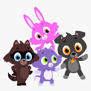 Toon animals model