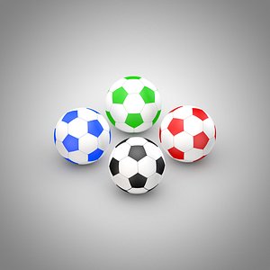 Football - Soccer Balls Type 2 3D