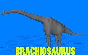 3d model of brachiosaurus