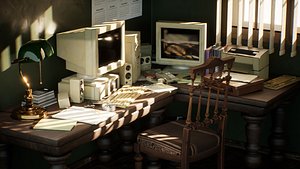 Old Office Props 33 Assets 3D model