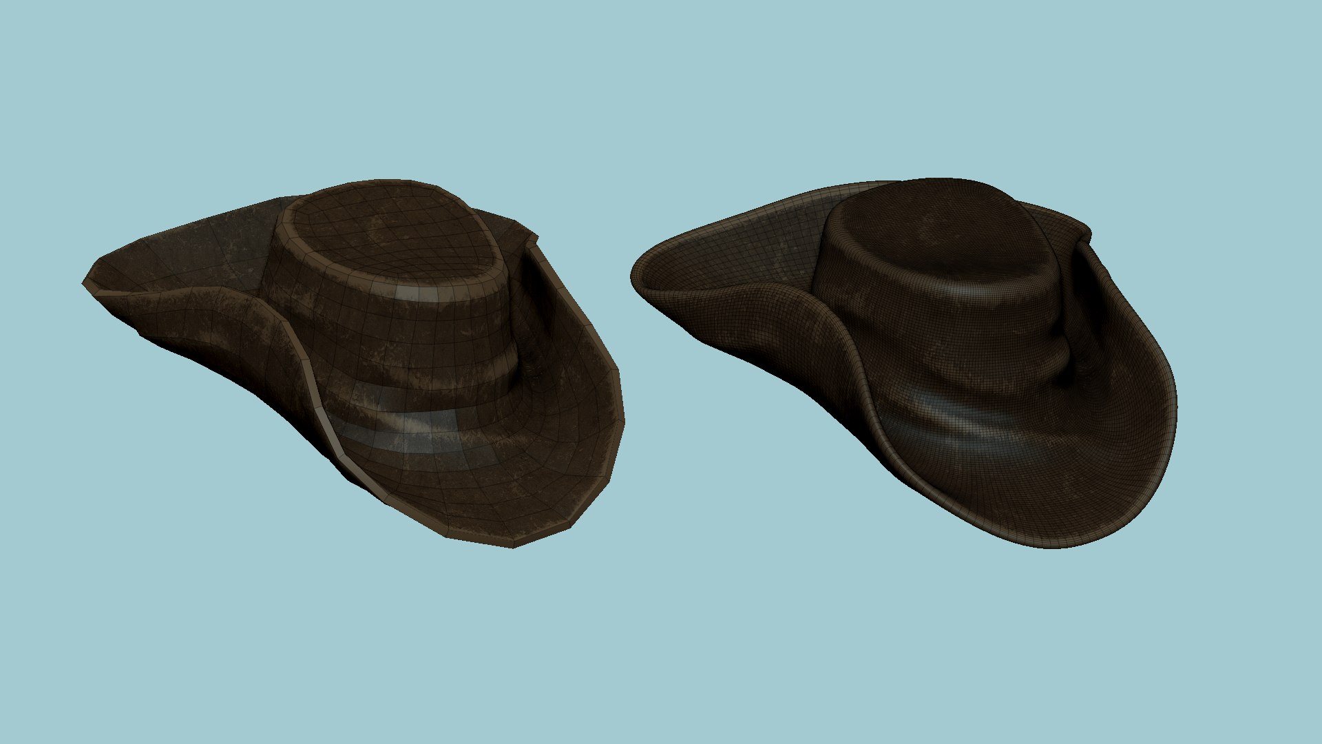 Rust Leather Hat - Character Fashion Design 3D model - TurboSquid 1723265