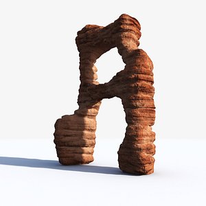 3D desert rock 24015