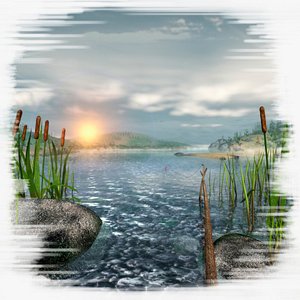 coast fishing 3d model