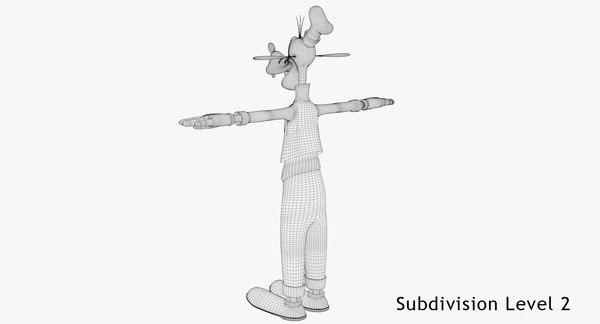 3d goofy character cartoon