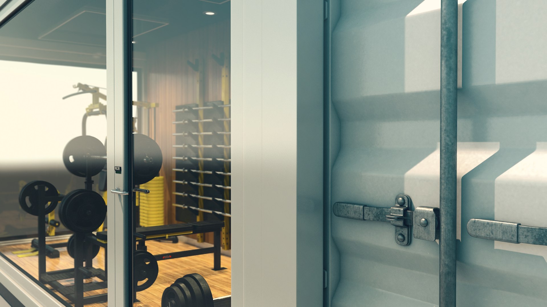 Gym Container 2 Model - TurboSquid 1802162