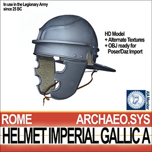 3dsmax roman legionary helmet imperial