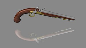 dxf flintlock pistol