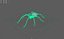 production spider rigged 3D model