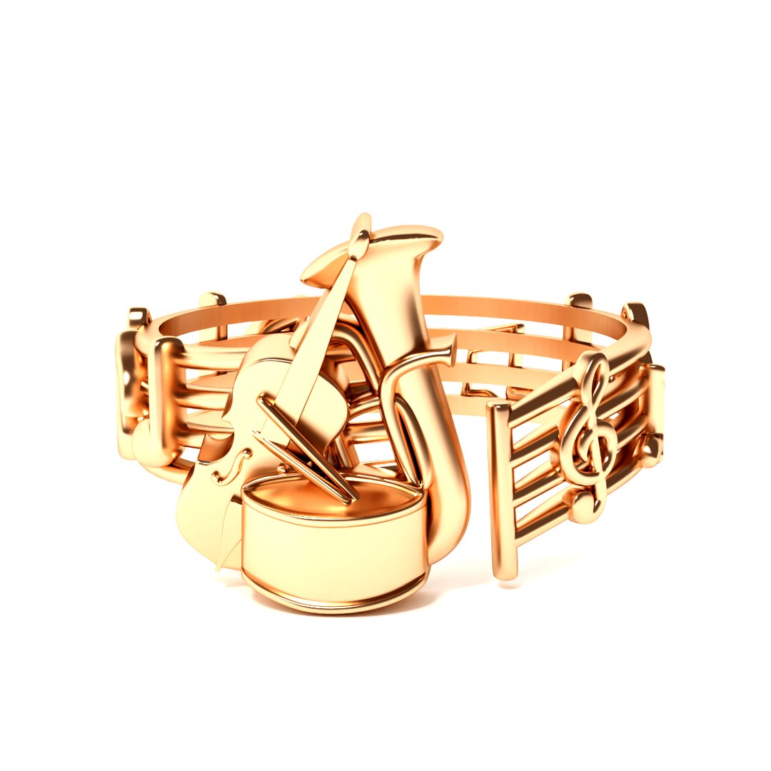 3D Music Ring - TurboSquid 1275162