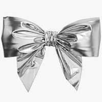 Low Poly Silver Bow