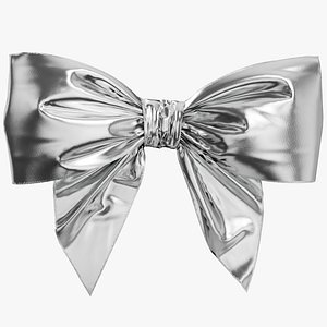 Low Poly Silver Bow