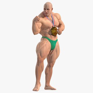 Bodybuilder Mann Charakter T-Pose 3D-Modell - TurboSquid 2046589